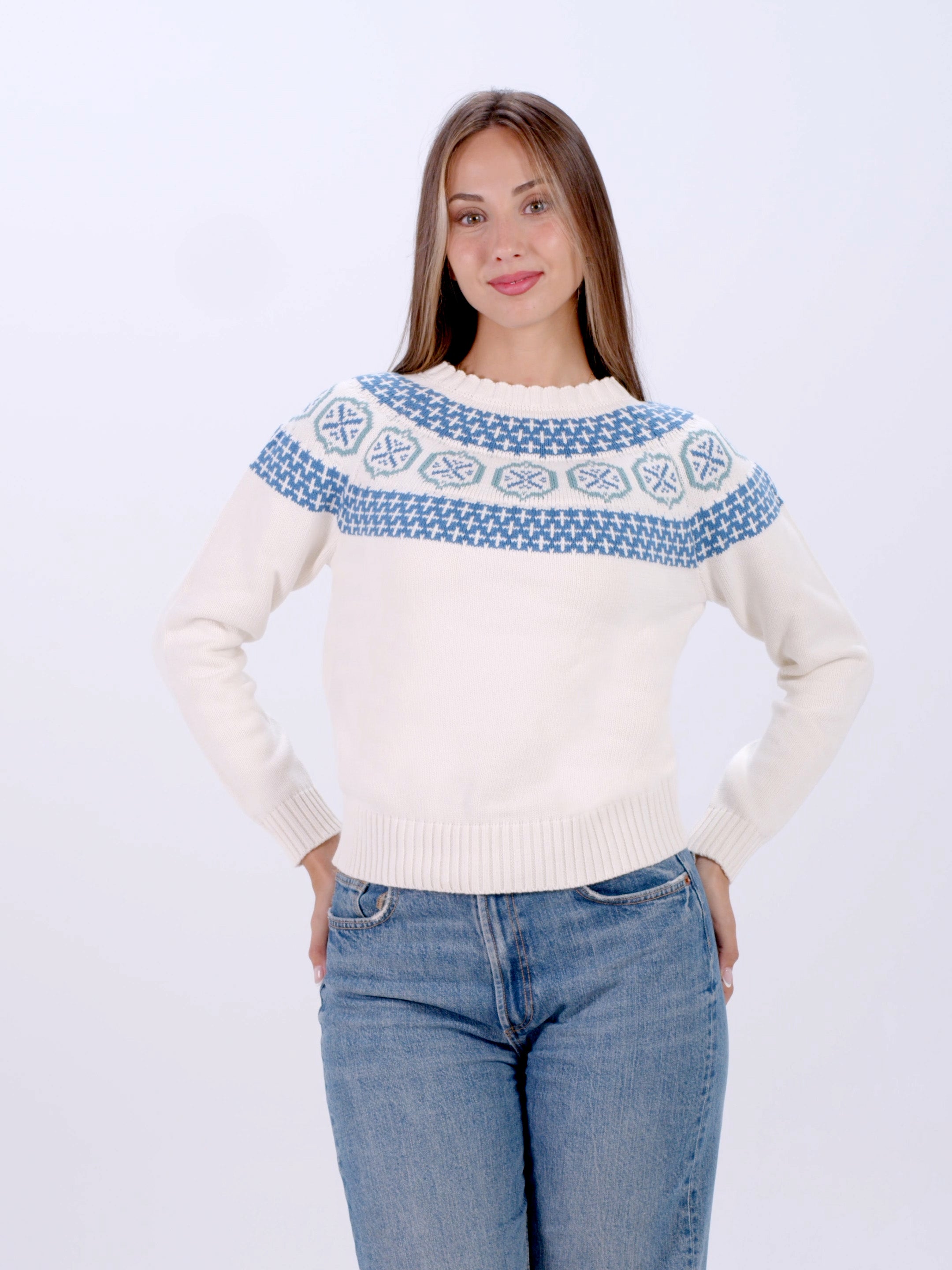 Pull Femme Glacier en 100 % Coton Bio