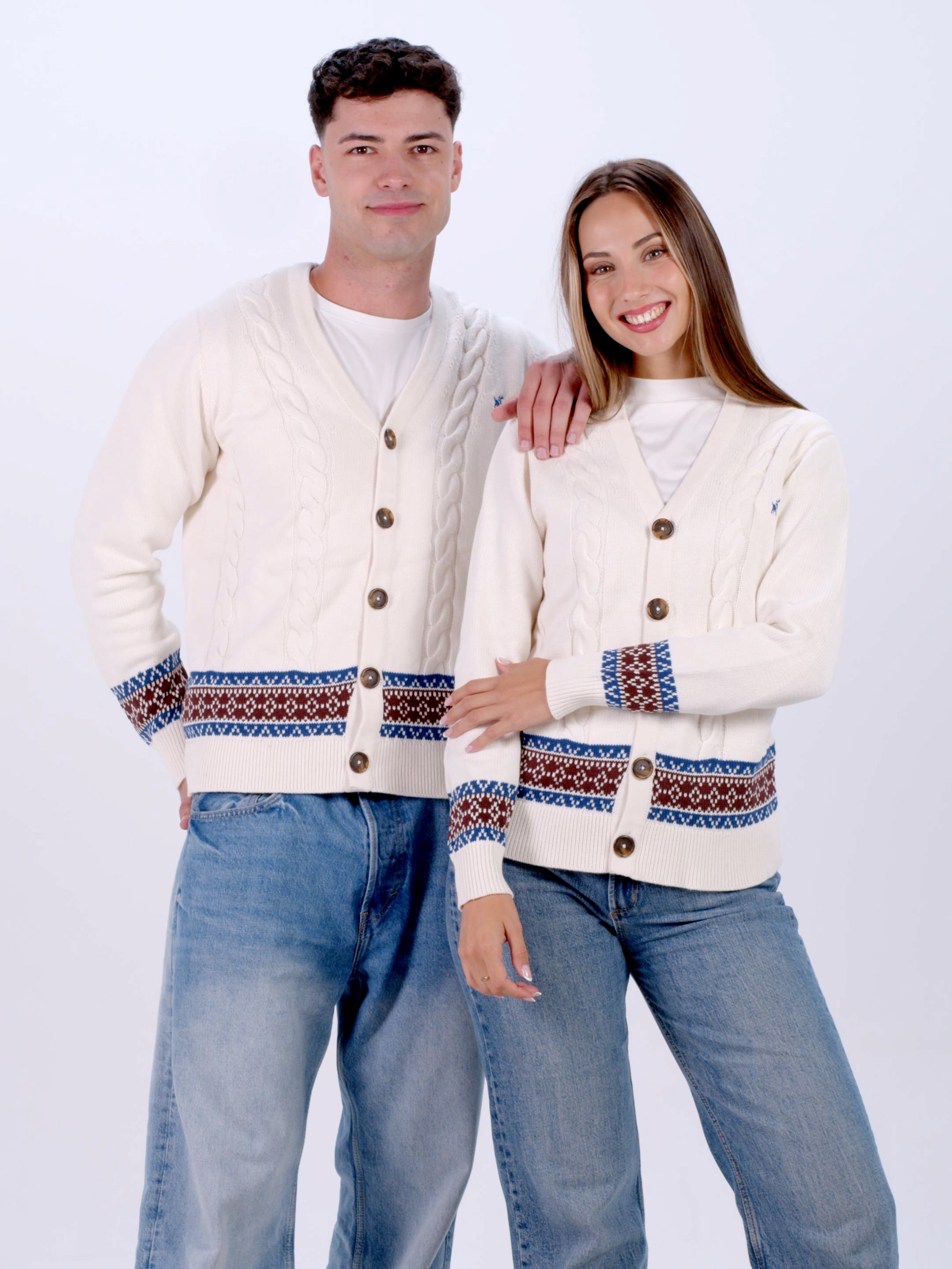 Cardigan Mujer de Pareja Renne de Algodón Orgánico 100%