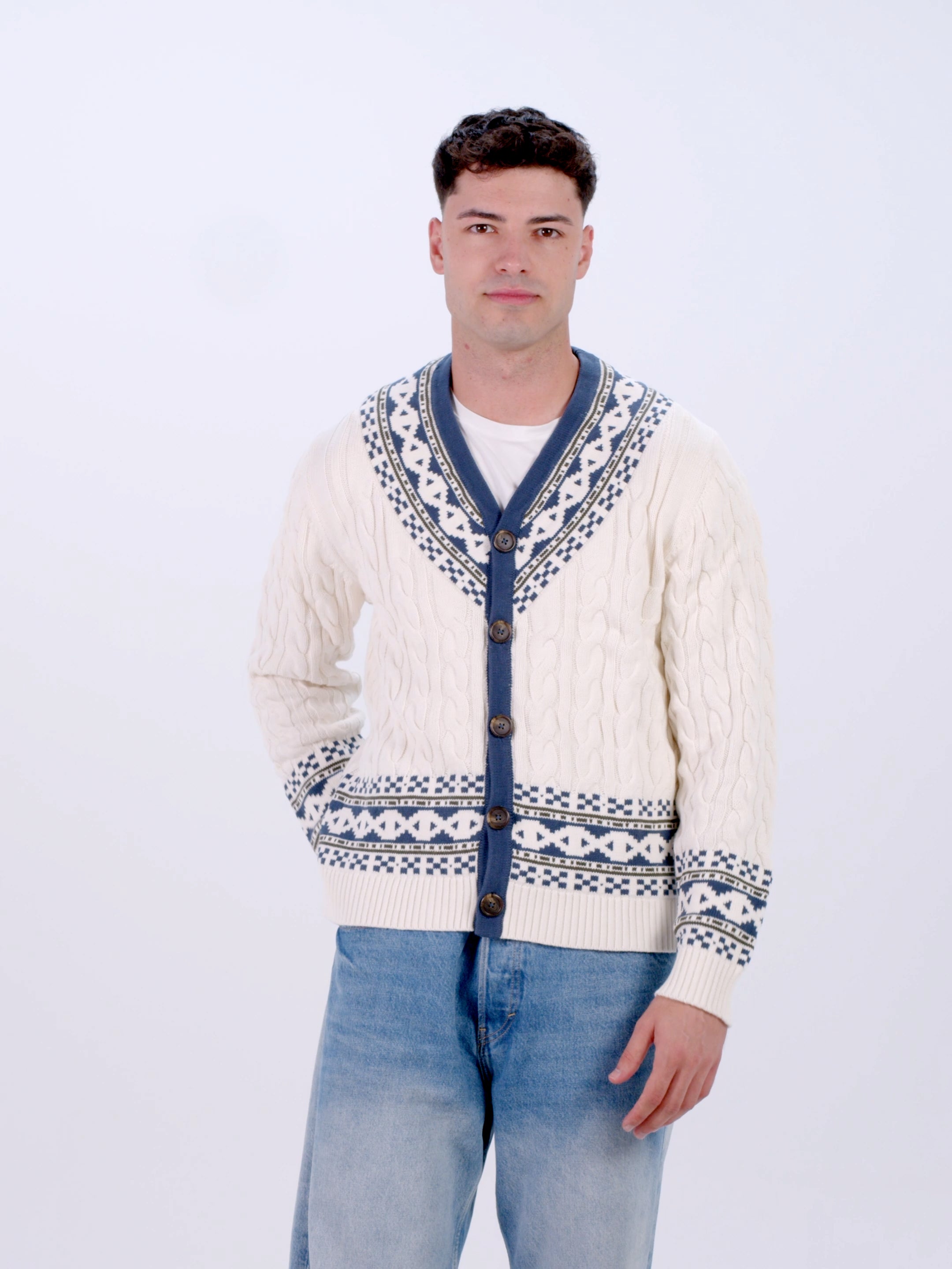Cardigan Hombre Cottage de Algodón Orgánico 100%